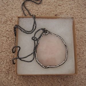 Pink Stone Long Necklace